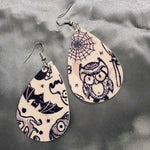 Load image into Gallery viewer, Halloween pattern drop earrings
