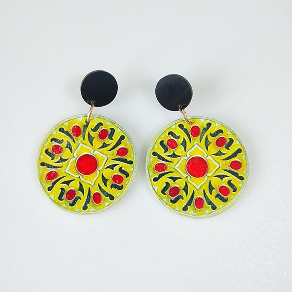 Vintage wooden earrings