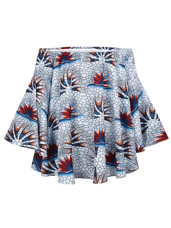 Women's Ethnic Printed Long-sleeved Dress