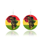 Load image into Gallery viewer, Map Fashion Print Earrings
