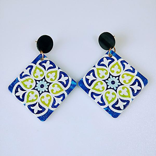 Vintage wooden earrings