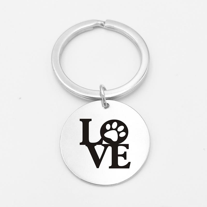 Stainless steel dog pendant