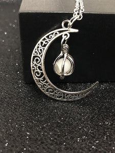 4 colors luminous beads moon pumpkin necklace moon pendant luminous necklace