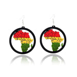 Load image into Gallery viewer, Map Fashion Print Earrings
