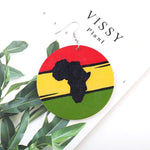 Load image into Gallery viewer, Map Fashion Print Earrings
