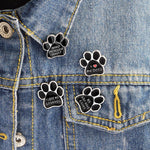 Load image into Gallery viewer, I love my dogs dog paw Brooch
