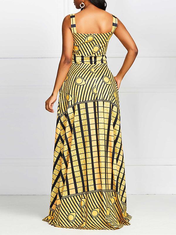 Women's Ethnic printed maxi dress