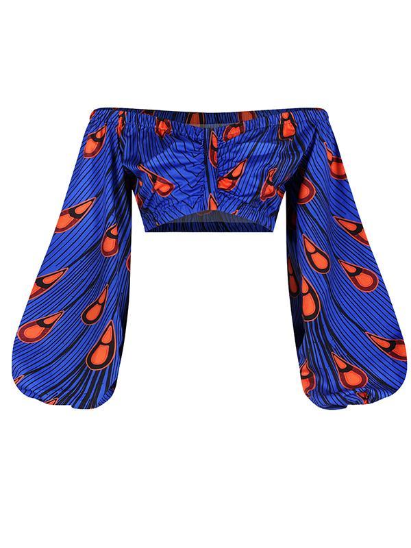 Fashion African Printed Long Sleeve Suits