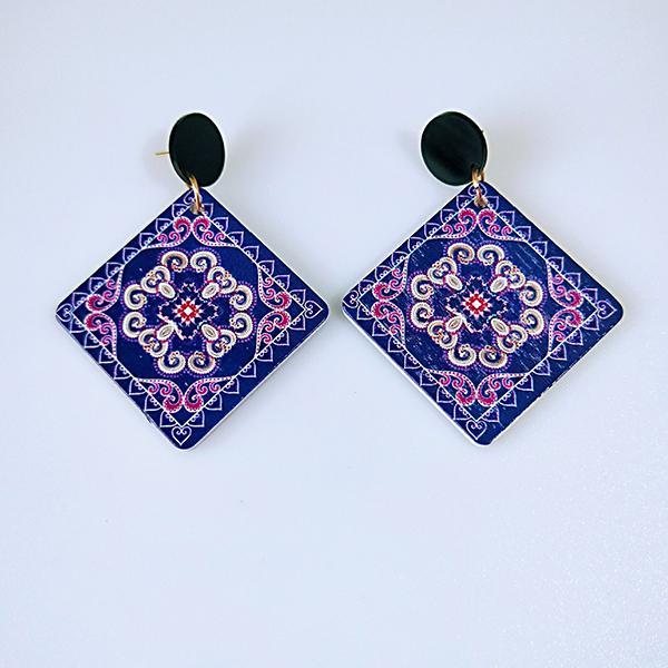 Vintage wooden earrings