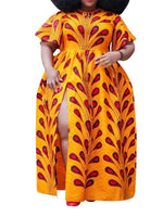 Load image into Gallery viewer, Fashion Print Split Swing Dress
