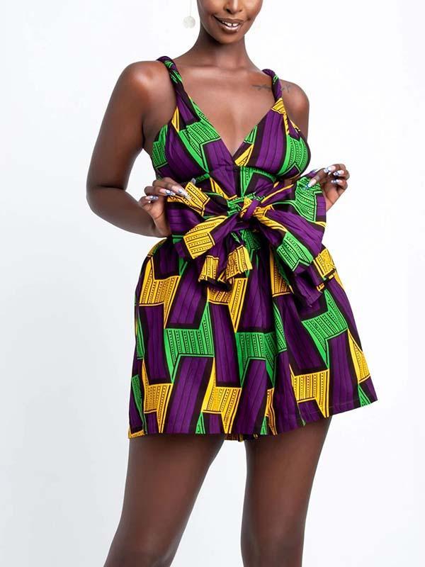 Women's printed DIY multi-wear jumpsuit