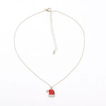 Load image into Gallery viewer, Women&#39;s Crystal Christmas Hat Necklace
