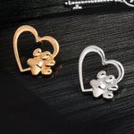 Load image into Gallery viewer, Love dog paw collar Brooch
