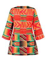 Load image into Gallery viewer, Ethnic Zipper Round Neck Mid-length Split Top
