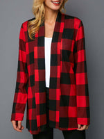 Load image into Gallery viewer, Women&#39;s Christmas Plaid Cardigan
