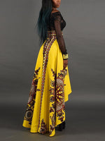 Load image into Gallery viewer, Fashion printed irregular skirt
