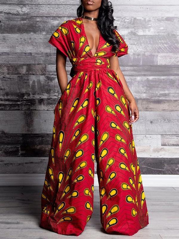 Ethnic Printed Multi-piece Jumpsuit