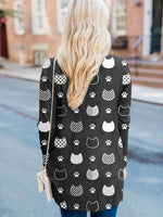 Load image into Gallery viewer, Women&#39;s Pet Cartoon Print Casual Cardigan
