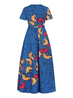 Load image into Gallery viewer, Ethnic Print V-neck Short Sleeve Dress
