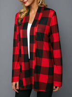 Load image into Gallery viewer, Women&#39;s Christmas Plaid Cardigan
