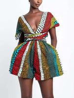 Load image into Gallery viewer, Women&#39;s printed DIY multi-wear jumpsuit
