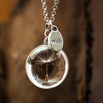 Load image into Gallery viewer, Dandelion Time Gem Crystal Necklace
