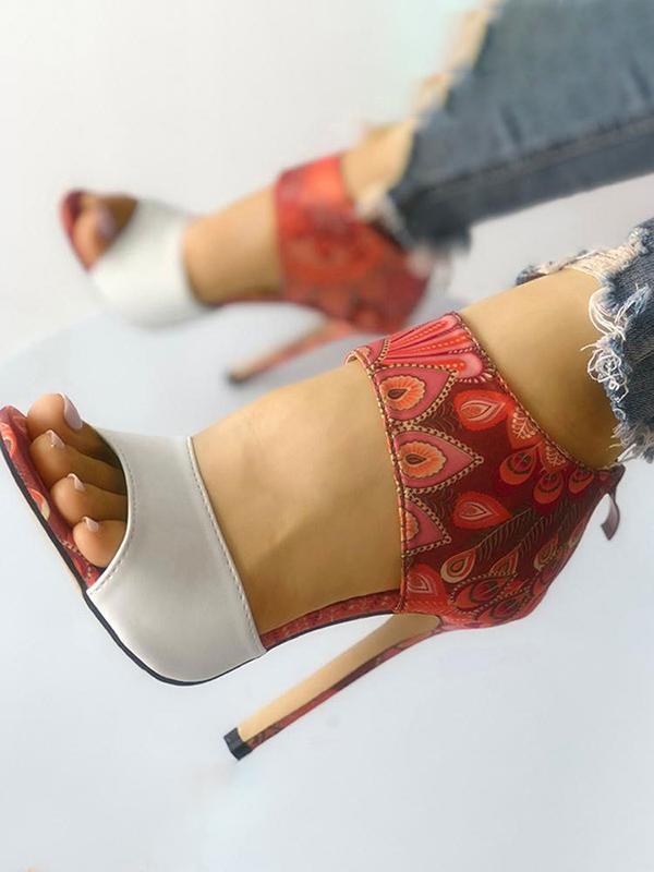 Ladies Print High Heels