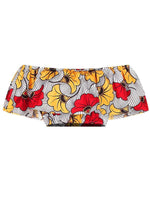 Load image into Gallery viewer, Fashion African Print Slotted Neck Top Split Long Skirt Two Piece Set
