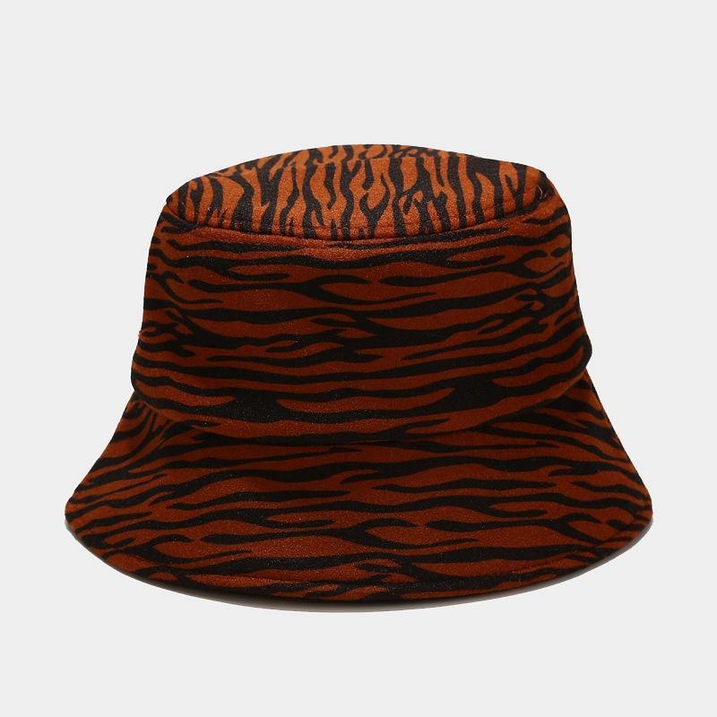 Ladies Cow Zebra Printed Fisherman Hat