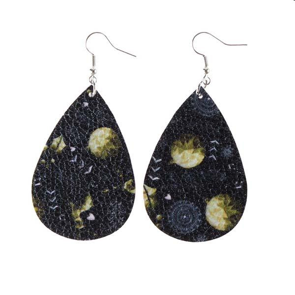 Halloween pattern drop earrings
