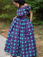 Load image into Gallery viewer, Women&#39;s Printed Short-sleeved Top Wide-leg Pants Two-piece Set
