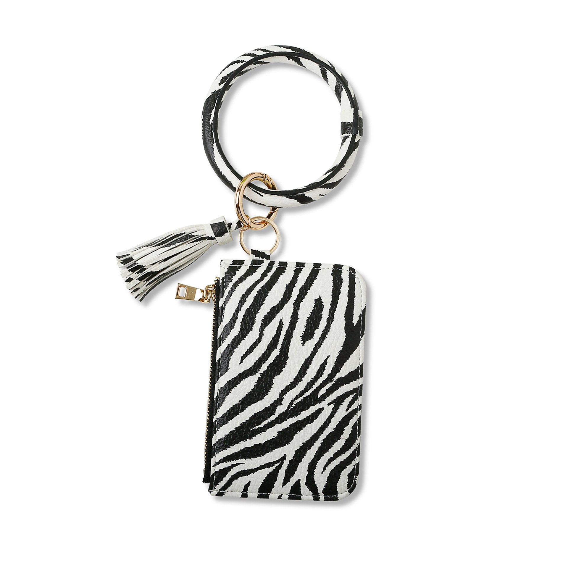 Fashion bracelet, animal print bracelet, key chain, zero purse