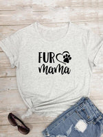 Load image into Gallery viewer, Casual loving dog paw T-shirt
