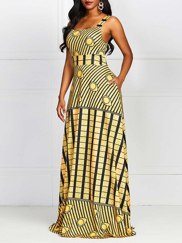 Women's Ethnic printed maxi dress