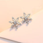 Load image into Gallery viewer, Rhinestone Snow Earrings
