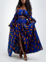 Load image into Gallery viewer, Fashion African Printed Long Sleeve Suits
