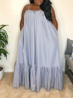 Load image into Gallery viewer, Sexy Solid Color Suspender Dress
