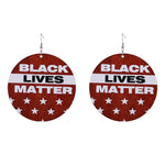 Load image into Gallery viewer, Exaggerated Wooden Letter Print Earrings
