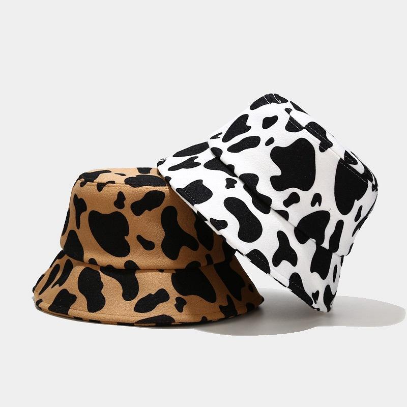 Ladies Cow Zebra Printed Fisherman Hat