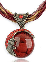 Load image into Gallery viewer, Bohemian Necklace Ethnic Style Rice Beads Weave Retro Necklace Sweater Chain
