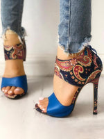 Load image into Gallery viewer, Ladies Print High Heels
