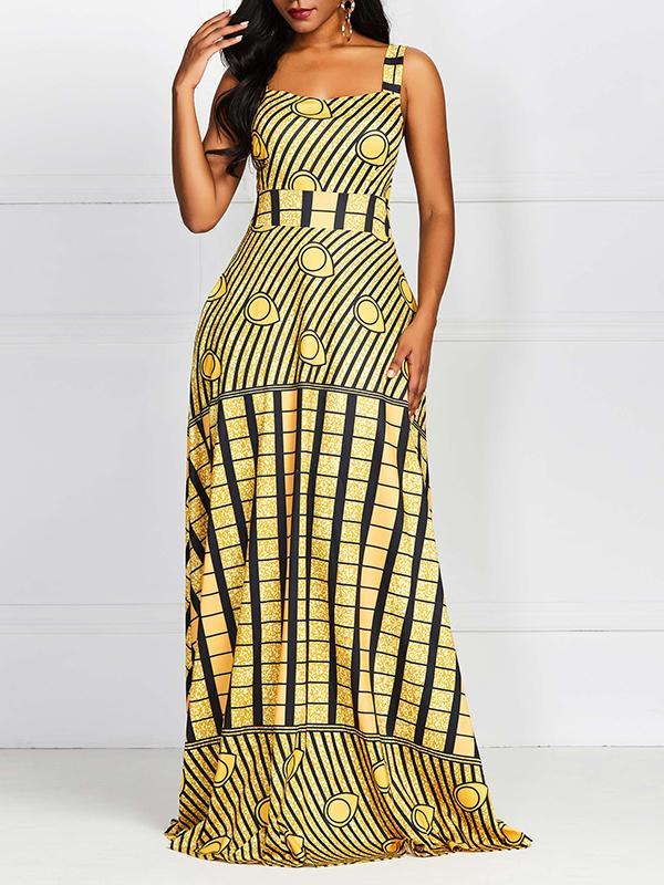 Women's Ethnic printed maxi dress