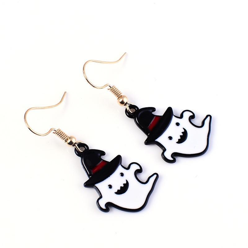 Women's Funny Hat Ghost Earrings
