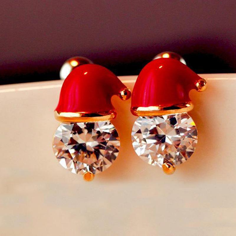 Ladies Santa Hat Earrings