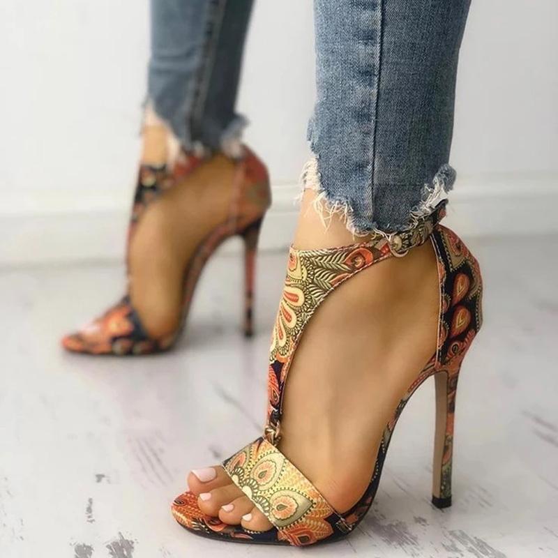 Ladies Print High Heels