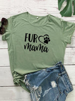 Load image into Gallery viewer, Casual loving dog paw T-shirt
