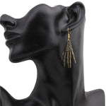 Load image into Gallery viewer, Halloween skull palm earrings
