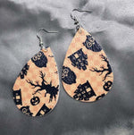 Load image into Gallery viewer, Halloween pattern drop earrings

