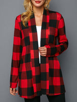 Load image into Gallery viewer, Women&#39;s Christmas Plaid Cardigan
