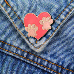 Load image into Gallery viewer, Animal Lovers Footprint Enamel Jacket Denim Brooch
